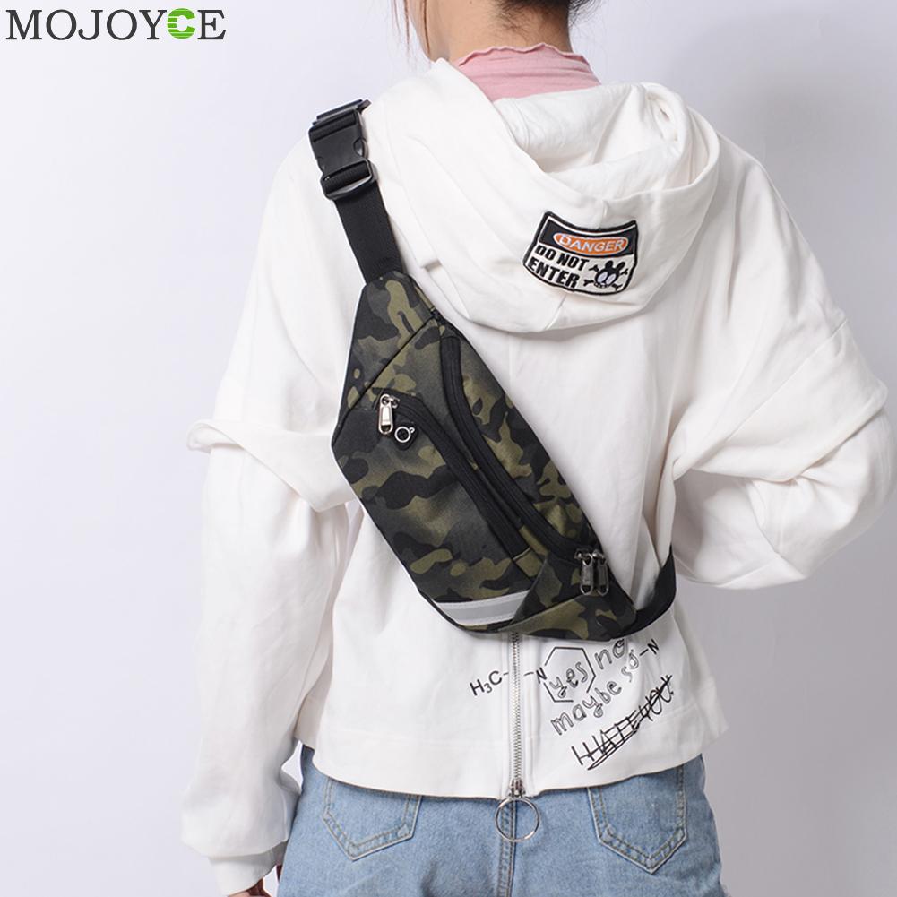 Nylon heuptasje dames heren buitensport camouflage borst crossbody schoudertas