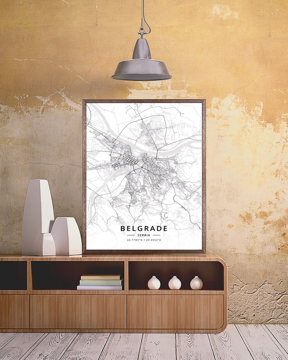 Belgrade Serbia Map Poster