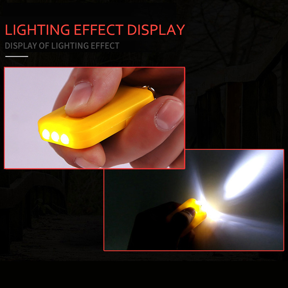 Mini Solar Power 3 LED Light Keychain Keyring Torch Outdoor Portable Flashlight Tools Ooutdoor Light Emergency Light