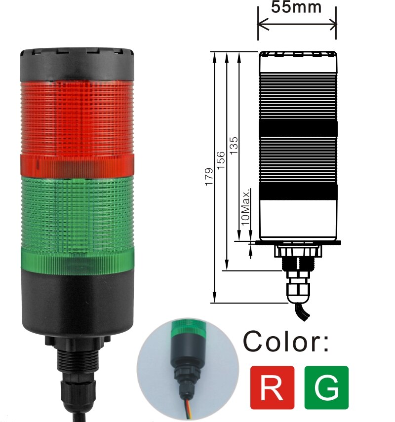 Micro Bullet Style LED Blinker Brems Rücklicht
