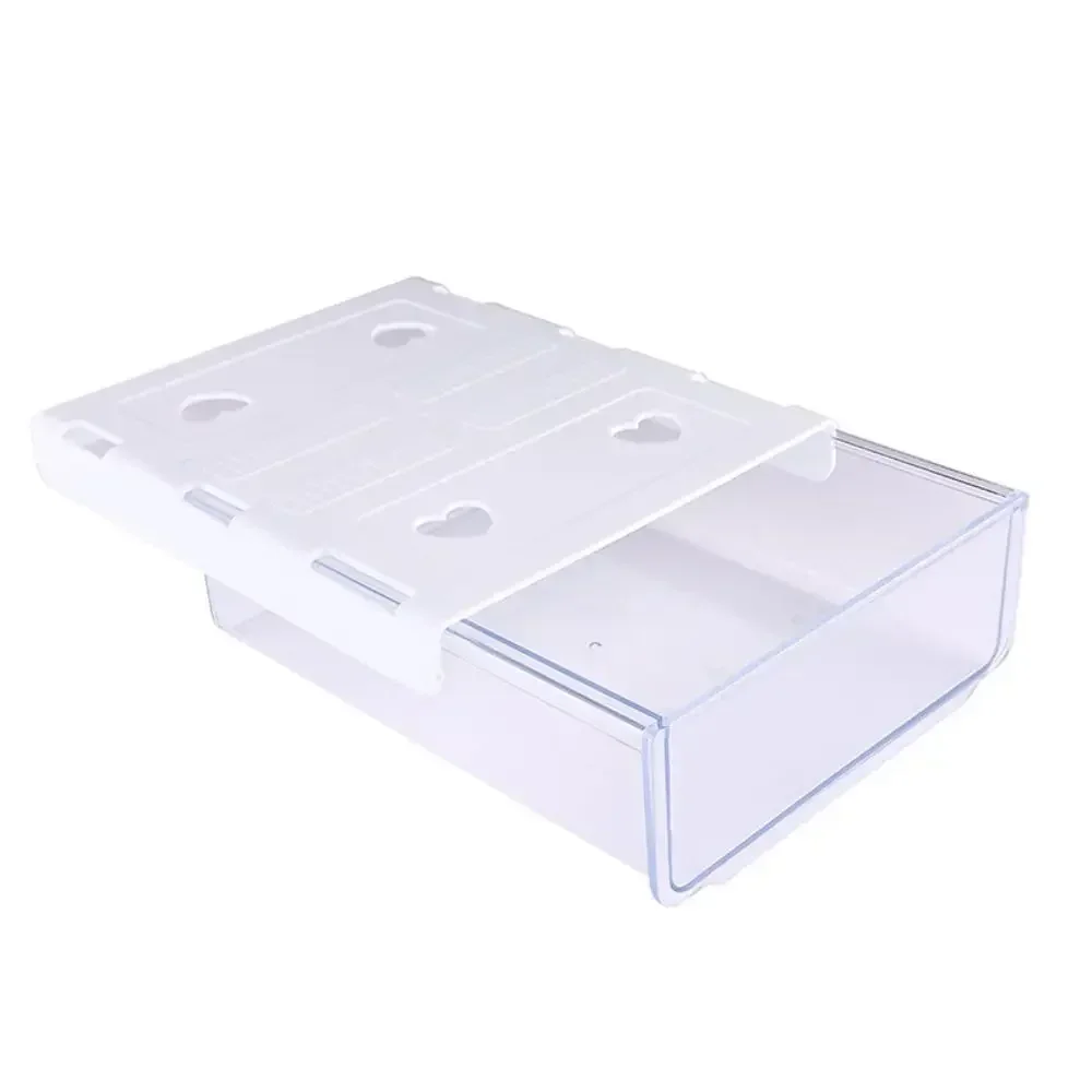 Caja de almacenamiento con cajones sin perforaciones, organizador misceláneo oculto, bandeja para cajón debajo del escritorio, organizador de armario de oficina, 2024: Castaño