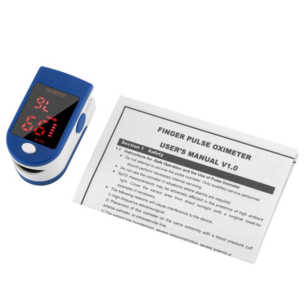 Blod iltmætning monitor finger puls ilt pulsmåler bærbar finger clip puls oximeter