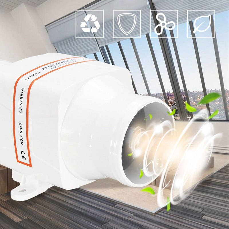 Luftblæser lænsemotor marine ventilation blæser korrosionsbestandig abs