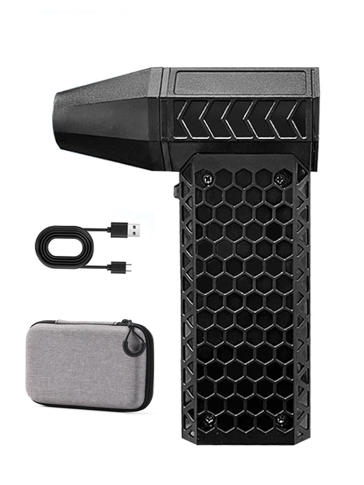 Potente ventilador de aire, ventilador de conducto de alta velocidad, mini ventilador Turbo Jet 140000 RPM Velocidad del viento 62 m/s Turbo Ventilador Motor sin escobillas Ventilador violento: Rosa