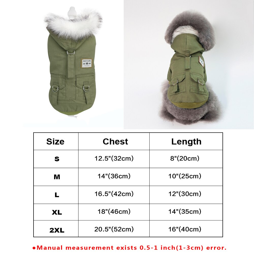 Cool Dog Leather Jacket Coat Warm Winter Pet Clothing Outfit French Bulldog Clothes Coats for Small Medium Dogs: L / Light Grey