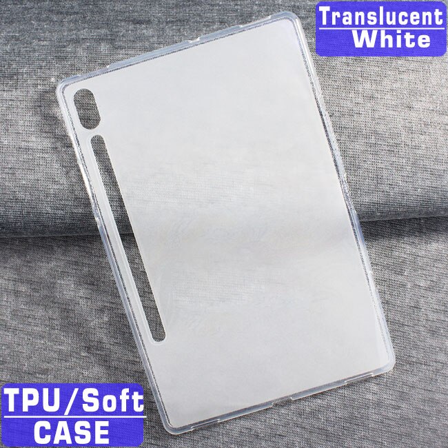 Trasparente caso tablet Per Samsung Galaxy Tab S7 11 Plus 12.4 2020 SM-T970 T975 T870 T875 Goccia Resistente di caso Sottile caso di TPU: White CASE / S7 11 T870 T875