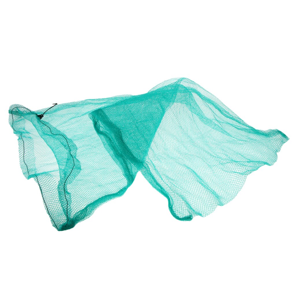 0.95m Nylon Folding Fishing Landing Net Green Lightweight Fishing Keeper Net