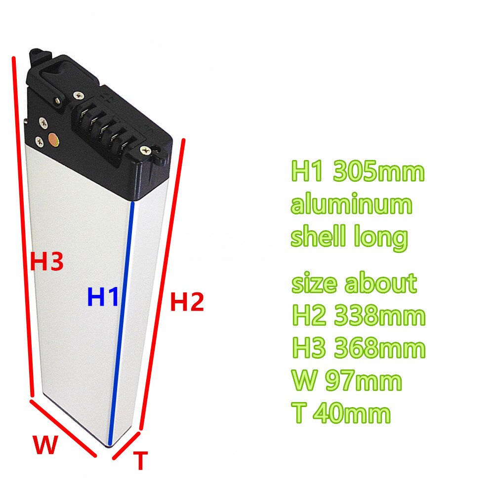 Opvouwbare Elektrische Fiets Stad Fiets Batterij Doos 36V 48V Verborgen Binnenste Frame Ebike Batterij Doos Vervang Reparatie Batterij case