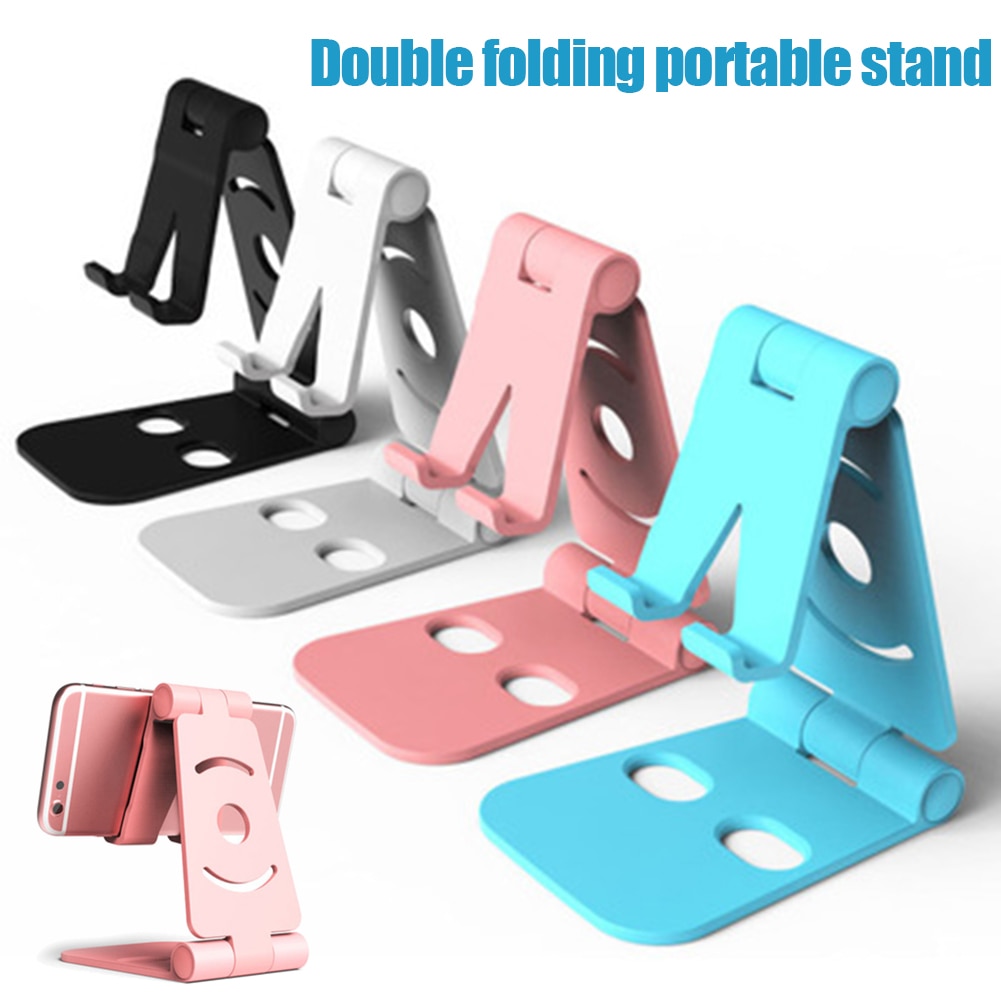 Soporte plegable doble para teléfono, soporte Universal para teléfono móvil