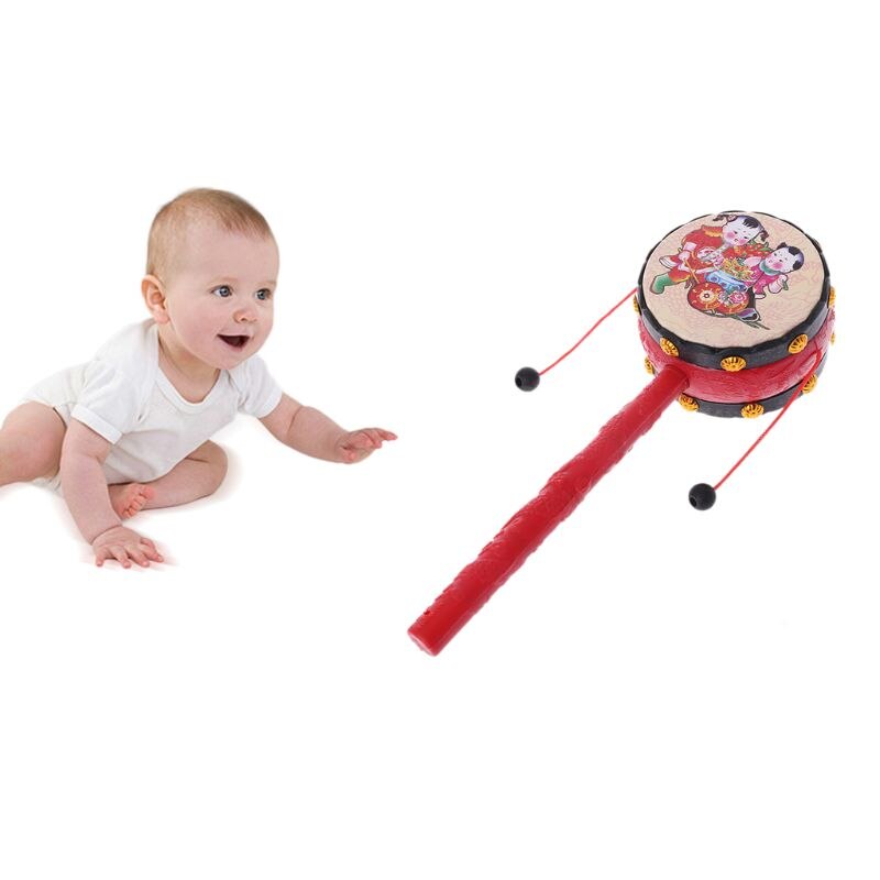 Spin Rattle Drum Monkey Drum Chinese Kid Toy – Grandado