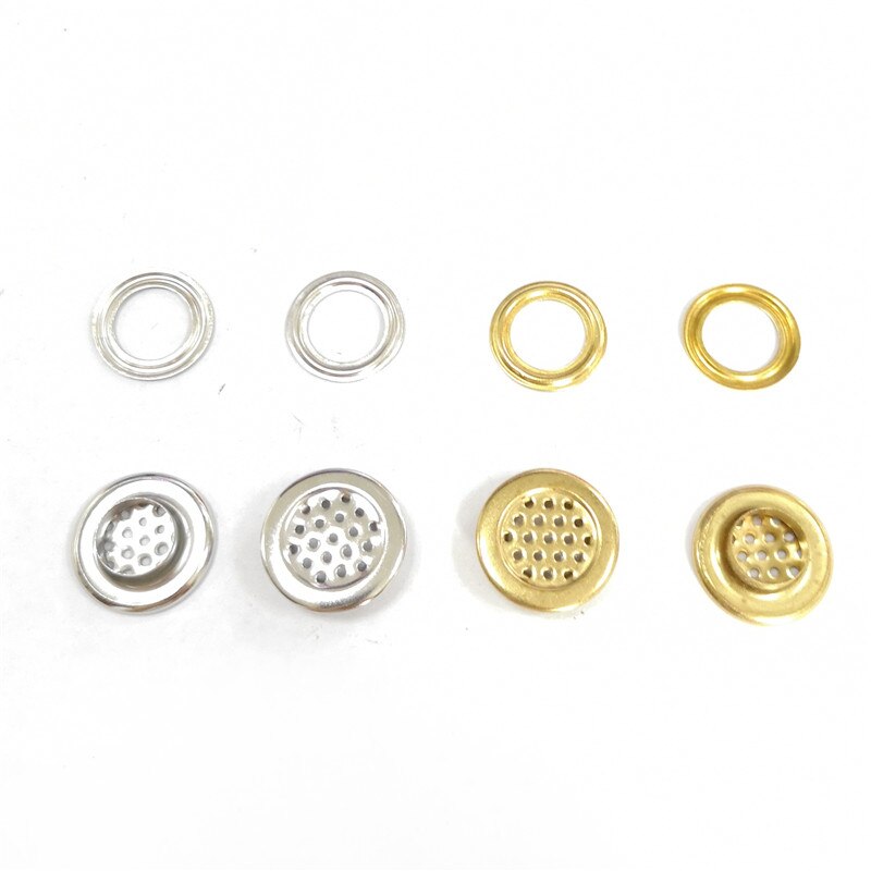 19 MM diameter Brass material eyelets with net 10 MM hole inner diameter eyelet for the hat and raincoat