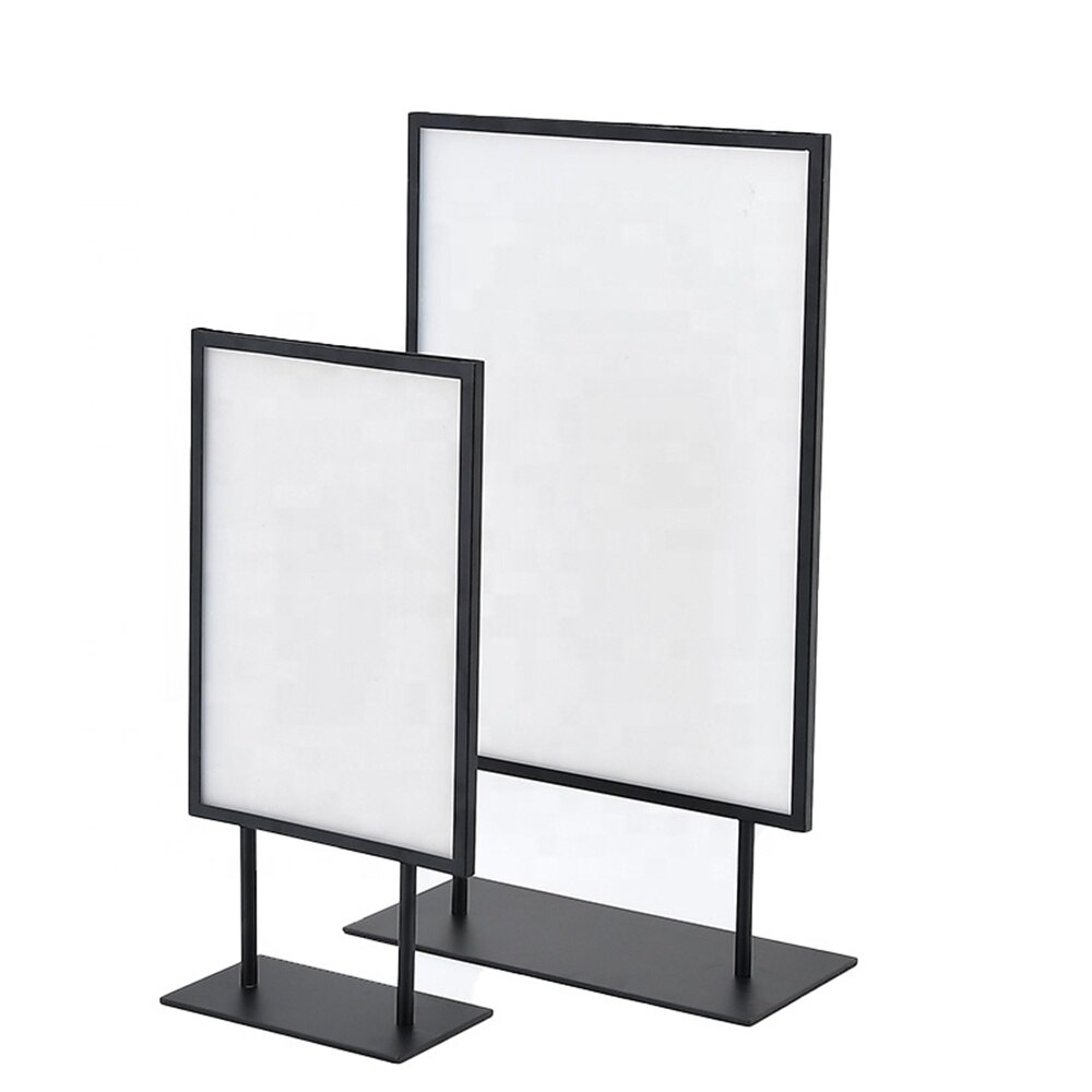 Retail Store Countertop Advertising Board Poster Display Label Rack Bracket