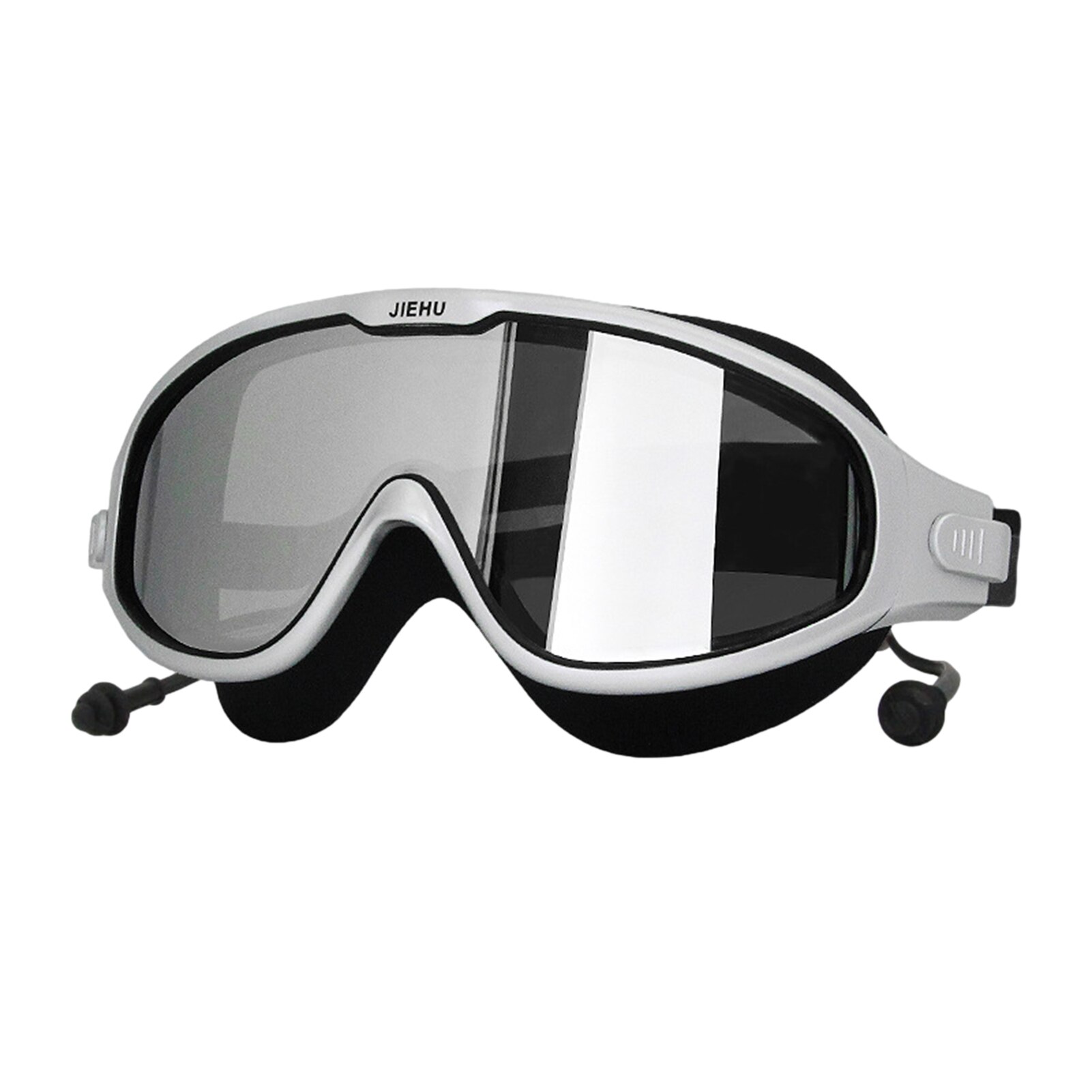 Swimming Goggle Glasses Large Frame Waterproof Anti-Fog No Leakage Eyes Protector UV protection adjustable straps equipment: 07