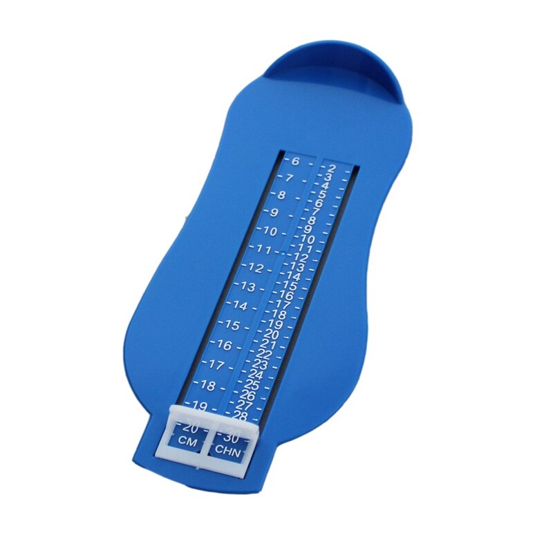 1PC Children Adjustable Ruler Measure Shoe Size Tool Foot 5 Colors Applied Gauge Nail Supplies Baby Care Products: blue