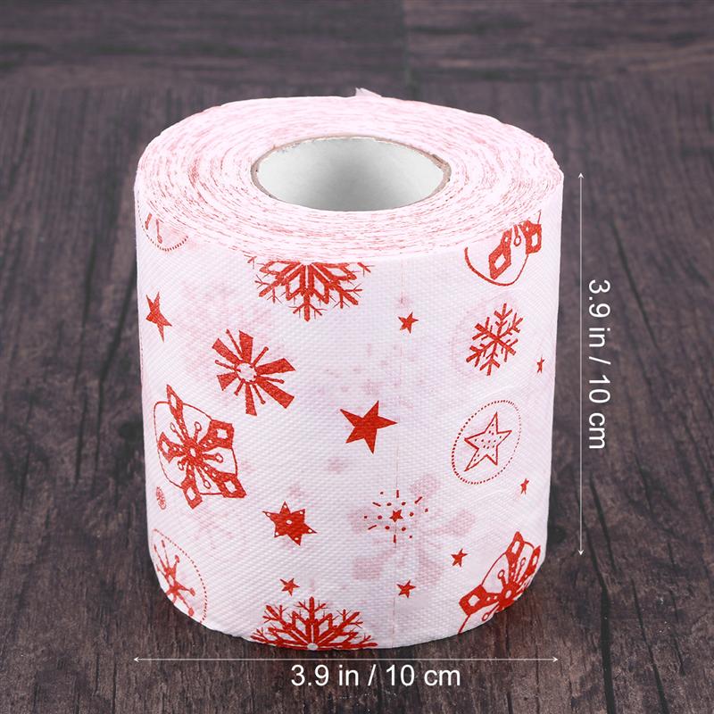 rollo de papel higiénico para baño en casa rollo de papel higiénico de rollo de papel Feliz Navidad para mesa sala de estar Baño