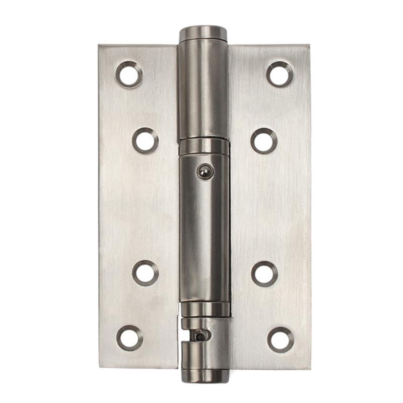 Heavy Duty Automatic Self Closing Spring Hinges Stainless Steel Door Hinge for Corridors Boilers Apartments Entrances and Stairw: Silver