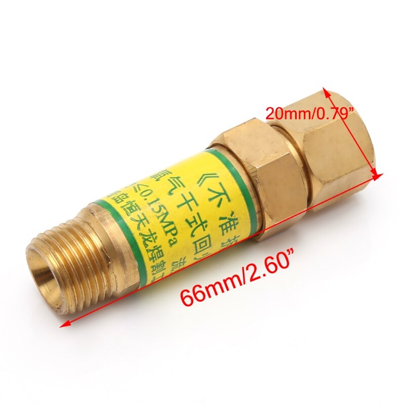 Flashback Arrestor M16x1.5 Zuurstof Acetyleen Terugslagklep Voor Drukregelaar Snijbrander P0RE: Oxygen flashback