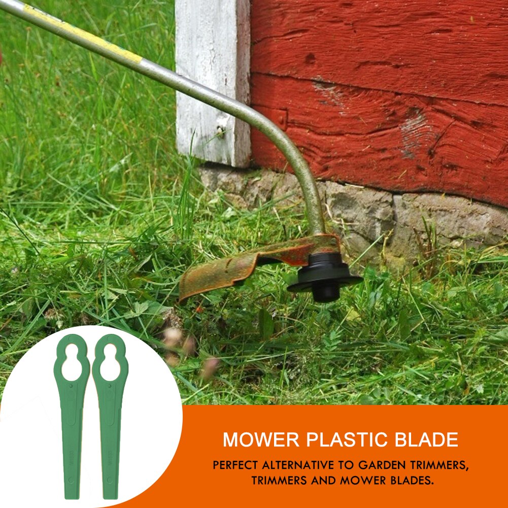 100pcs Plastic Cutter Blades Grass Trimmer Plastic Blades Replacement Grass Trimmer Plastic Blade Brushcutter Garden Accessories