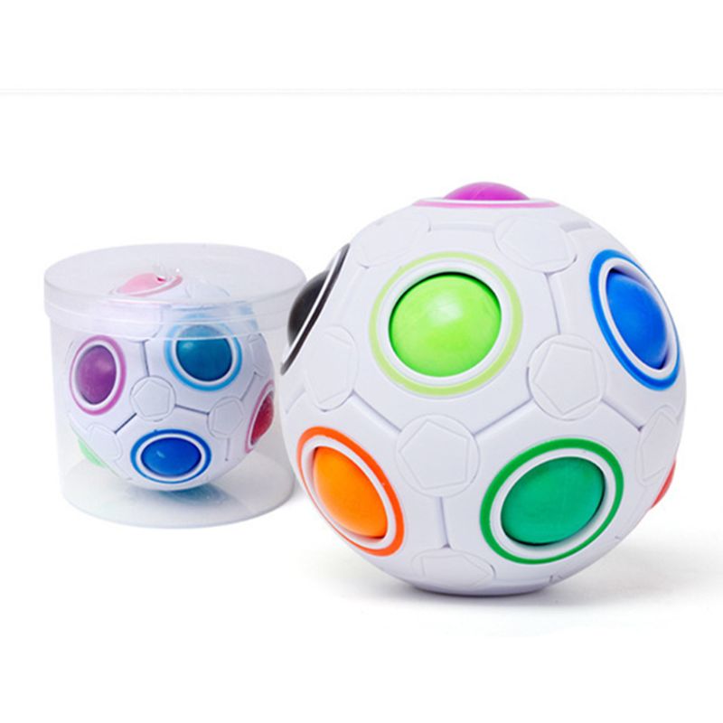 Magic Ball Toy Fidget Rainbow Puzzle Magic Ball For Concentration Kids Y4UD