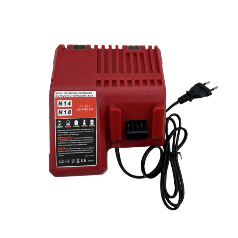 Akumulator do elektronarzędzi Milwaukee M18, ładowarka, Milwaukee 18V, BR, XC, 18V, 9000mAh M18B5, 48-11-1860, wbudowany akumulator 18650