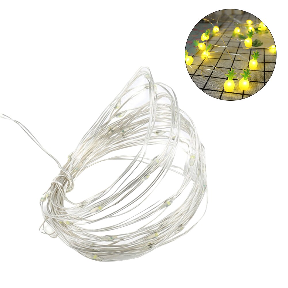 Rode Koperdraad Lamp String Led Meisje Kamer Decoratieve Verlichting Slaapkamer Decoratieve Verlichting String Opknoping Lichten Kleine Gekleurde Lichten: 2a