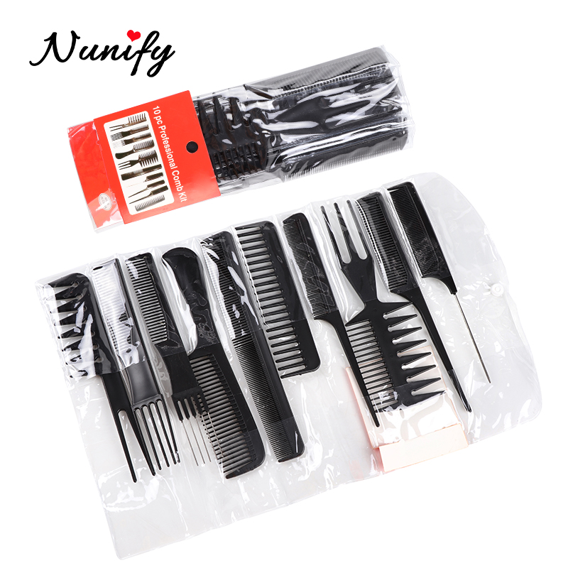 Nunify Reizen Haar Borstel Wide Tand Plastic Hair Brush Kam Nat Detangling Haar Kam Pro Salon Zachte Haarverzorging Styling tool