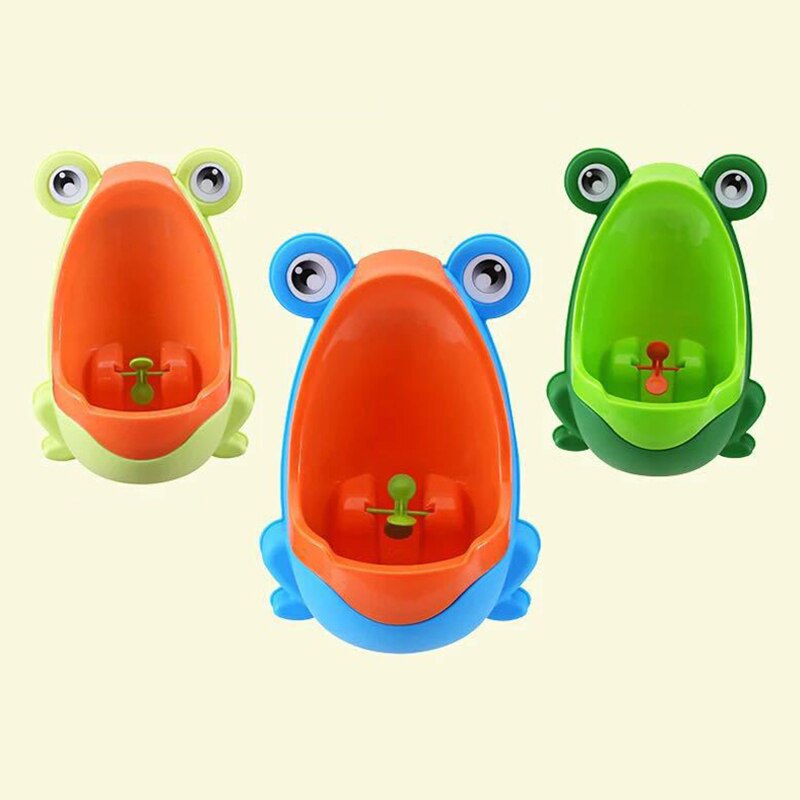 Frosk låve potte toalett trening barne urinal til takrenne tisse trener dårlig med siktemål und