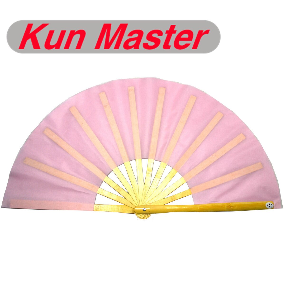 Kun Master 34 Cm Bamboe Chinese Kung Fu Tai Chi Fan Pure Roze Cover