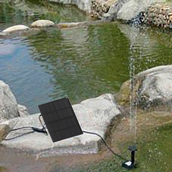 6v 1.2w solcelledrevet vandpumpe nedsænket akvariefontæne havedekoration cirkulerende 160l/h 75cm børsteløs pumpemotor