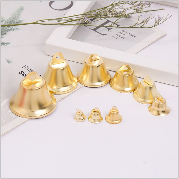 Metal Christmas Bell Party Decor Jingle Bells Christmas Tree Decorations for Xmas Year Santa Claus Party Celebrate