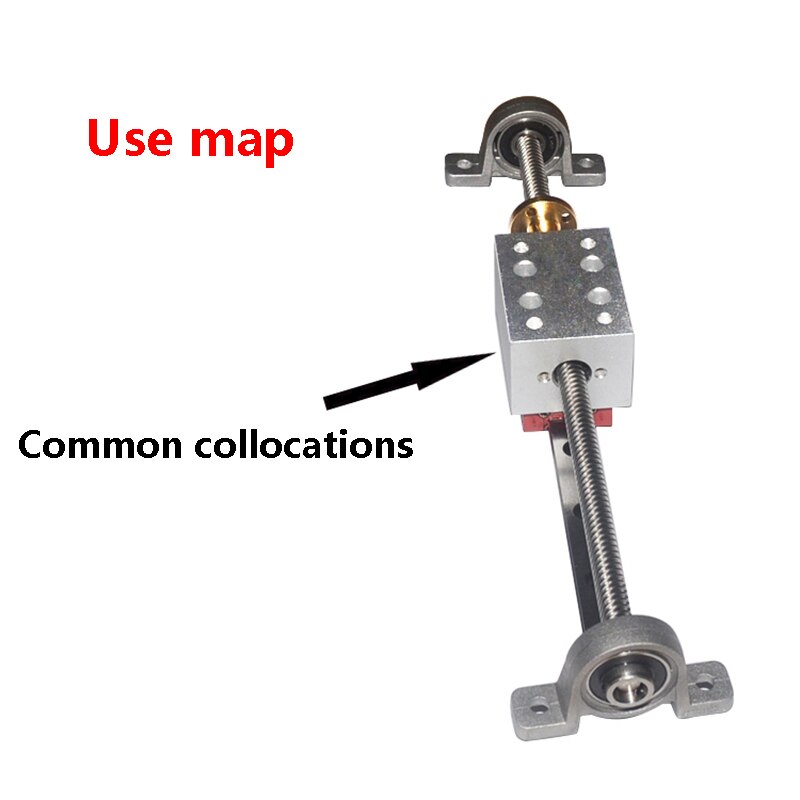 1PCS T8 Lead Screw Nut Housing Bracket For 3D Printer Parts T8 Trapezoidal Lead Screw Conversion Nut Seat Aluminum Block