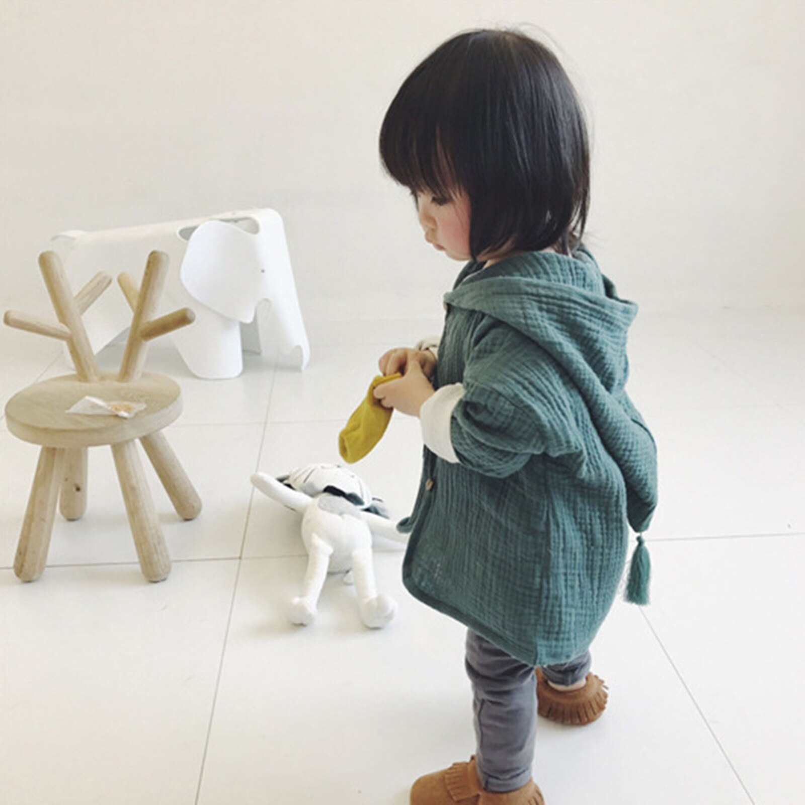Mit kapuze Baby Mäntel Frühling Kleinkind Kleinkind Baby freundlicher Mädchen Jungen Feste Warme Mit Kapuze Mantel Outfits Kleidung freundlicher Kleidung Bebe: GN / 80