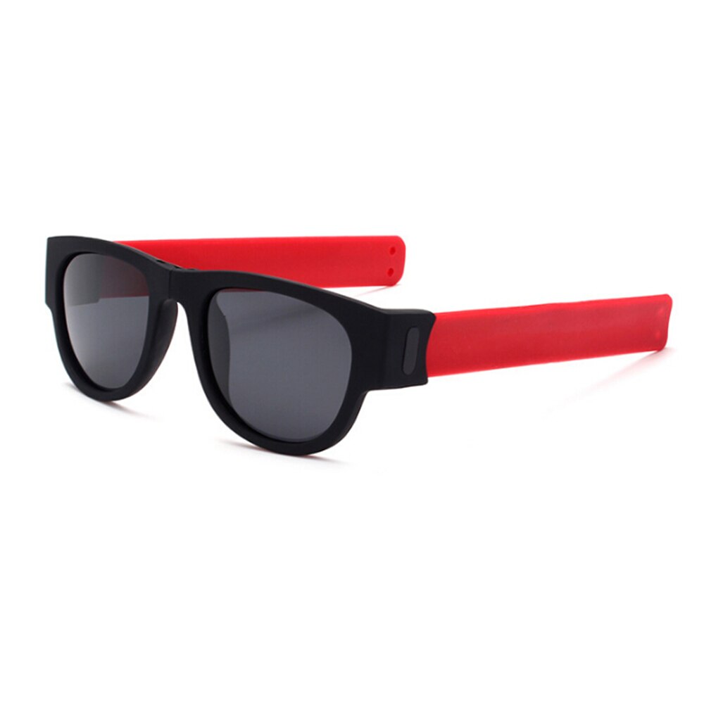 plegable hombres mujeres gafas de sol pulsera slapplable polarizadas gafas de senderismo: red
