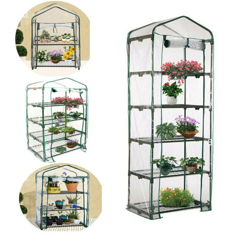 Garden Heating House PVC Multi-level Small Flower House Greenhouse Plate Cover (without Iron Stand)