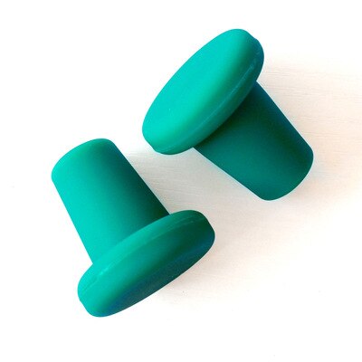 Tapón de silicona para botella, tapón para vino, herramientas de preservación para Bar familiar, seguro y saludable, 6 colores, 1 Uds.: 1 PC green