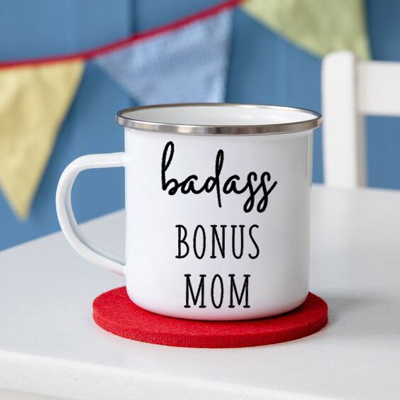 Meilleurs Bonus Maman Tasse Belle-Mère Tasses à Café Maman Tasse À Café Étape Maman Boire Tasses de Fête Des Mères pour Bonus Maman D'anniversaire: XH4775-A015WH-8