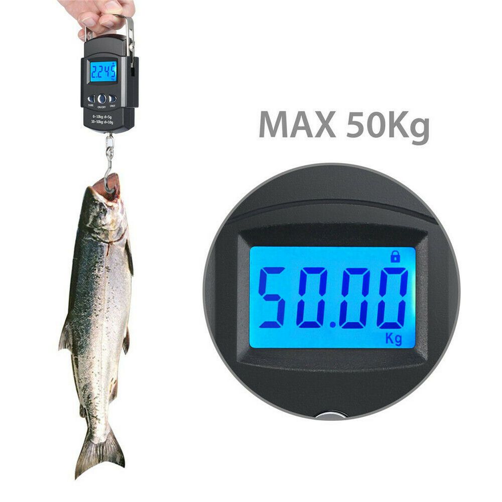 Digital Fish Scale Portable Luggage Weight Scale Electronic digital scale luggage scale portable LCD handheld tape measure