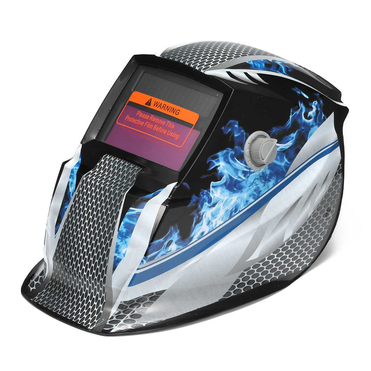 Solar Powered Eyes Mask Automatic Darkening Electric Welding Helmet Adjustable Shade 4/9-13 for TIG MIG ARC MAG Mask/Gloves/Lens: Helmet