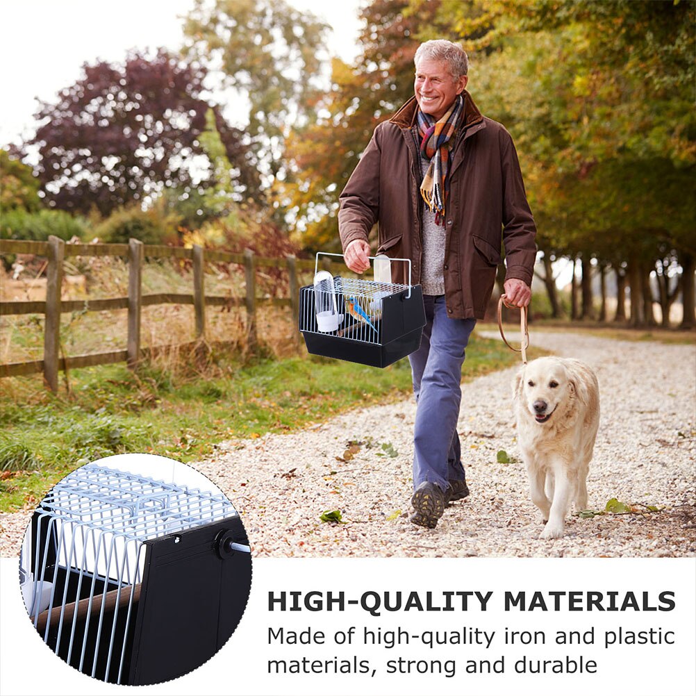 1PC Portable Bird Cage Parrot Cage Outing Bird Carrying Cage Handheld Cage