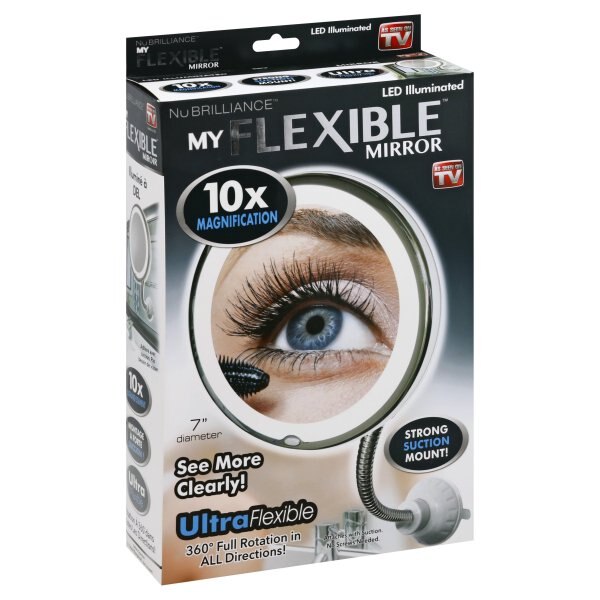 10 x Zoomlu 360 Degree Rotating Led Light Battery Operated Makeup Mirror