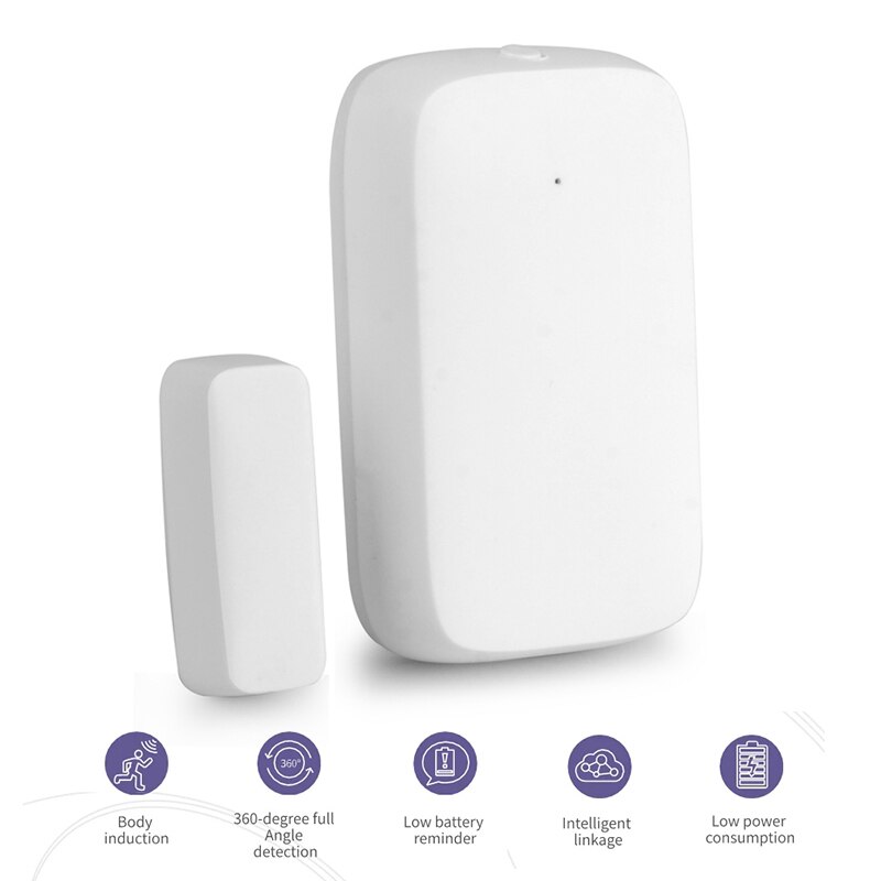 ZigBee Wireless Door Window Sensor Smart Door Sensor Intelligent Linkage Door Sensor DIY Smart Home Life Control System