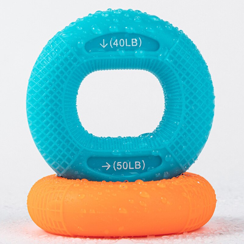 70/80LB Portable Hand Grip Gripping Ring Carpal Finger Trainer Grip Strength Rehabilitation Stress Ring Ball