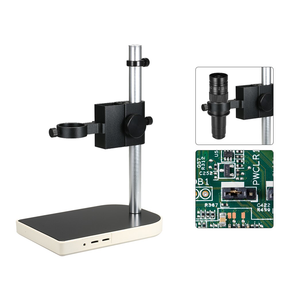 KKMOON CCD Industriële Camera Houder 41mm Adjsutable Industrie Lab Microscoop Lens Tafel Stand Dual Ring Vaste Houder
