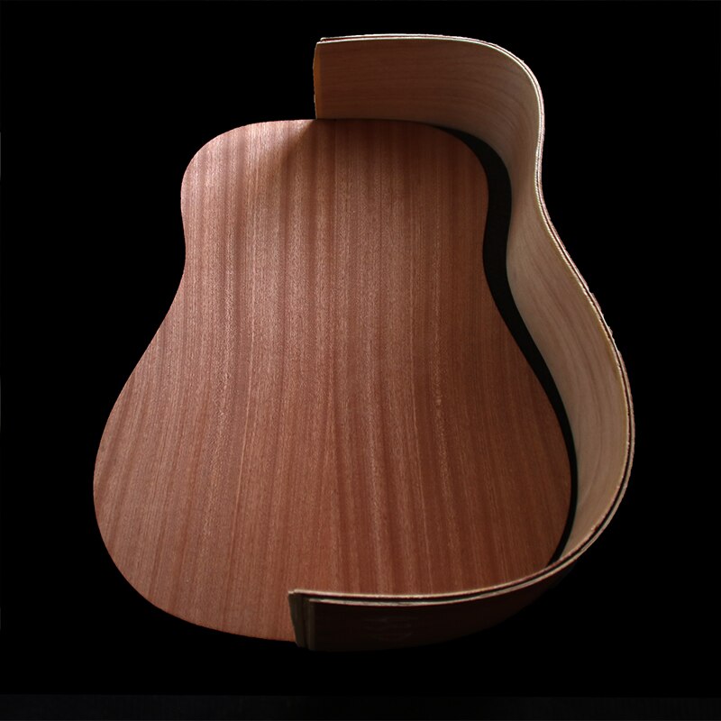 41i d akustisk gitar diy sett kryssfiner bakside+okoume hals+rosentre gripebrett+gran topp