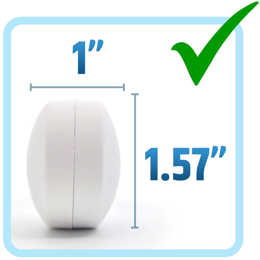 Pesi magnetici per tende da doccia per un'esperienza bagno senza spruzzi - 360 ° Avvolto in silicone - non arruggerà mai - Magneti pesanti: bianca / 83-150cm