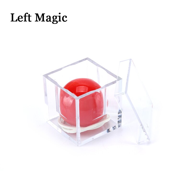 Magic Crystal Box Magic Tricks Ball Through Box Illusion Magic Toy For Children Funny Gadgets Magic Props G8046