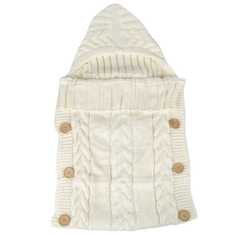 Baby Blanket Baby Solid Kintted Sleeping Blanket Stroller Bedding Winter Warm Babies Accessories Newborn Photography Props