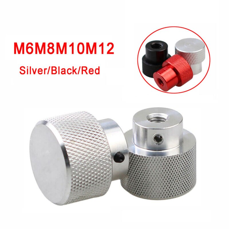 1Pcs Knurled Thumb Nuts With Side Hole Aluminum Alloy Hand Grip Knobs Step Nut M6 M8 M10 M12
