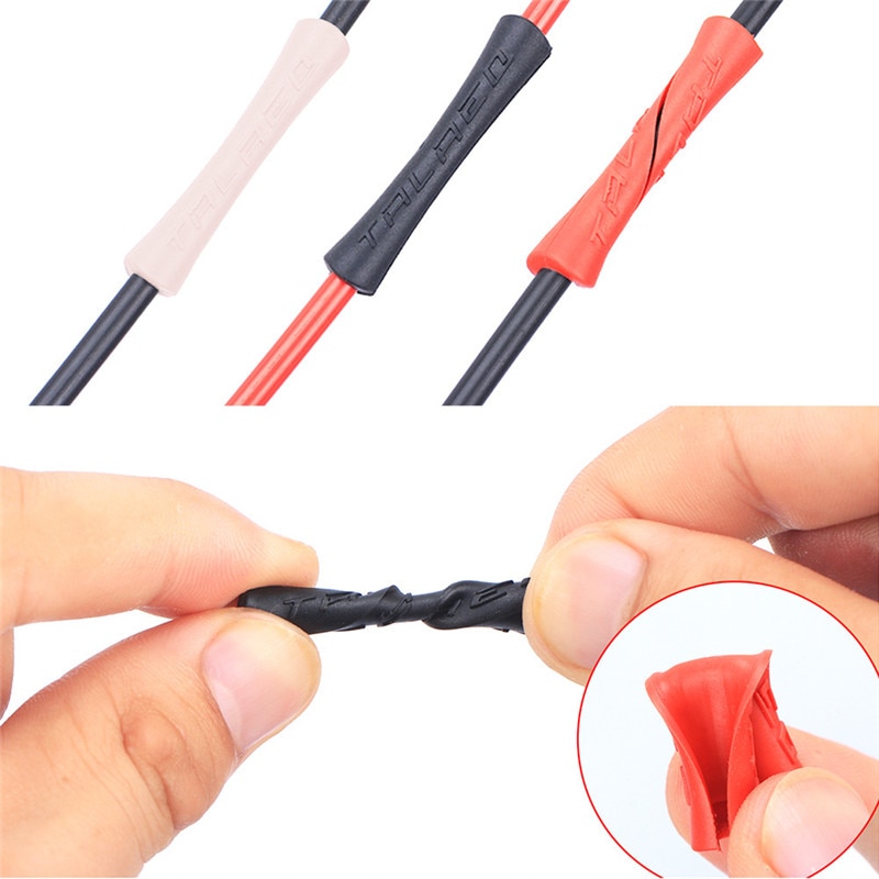 4 stuks Fiets Kabel Rubber Protector Sleeve Voor Shift Remleiding Pijp 3 Kleuren Ultralight Fiets Frame Bescherming Kabel Gidsen