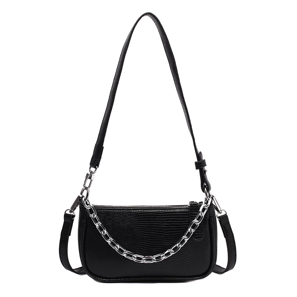 Frauen retro aufbringen Schulter Tasche Schulter Umhängetasche Leder Kette Damen Schulter Bote Sattel Handtasche